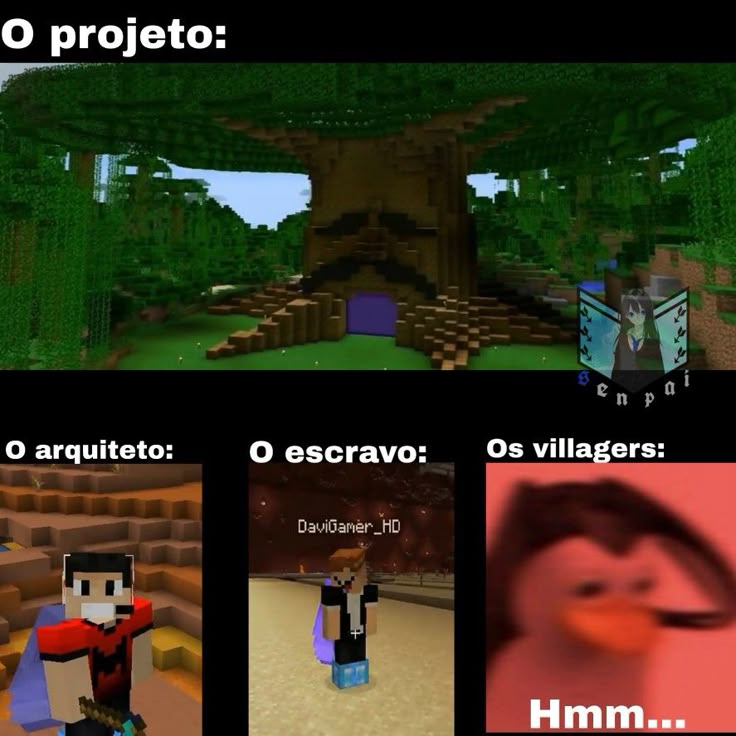 Esse é o Viniccius13 kkkkk #Minecraft #Memes #Brasil