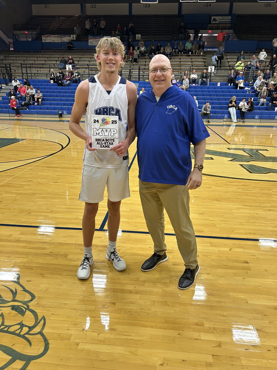 Congrats to Cole Henry from South Ripley for being named MVP of the boys game. He had 29 points on some electric moves to pace the East team and lead all scorers!