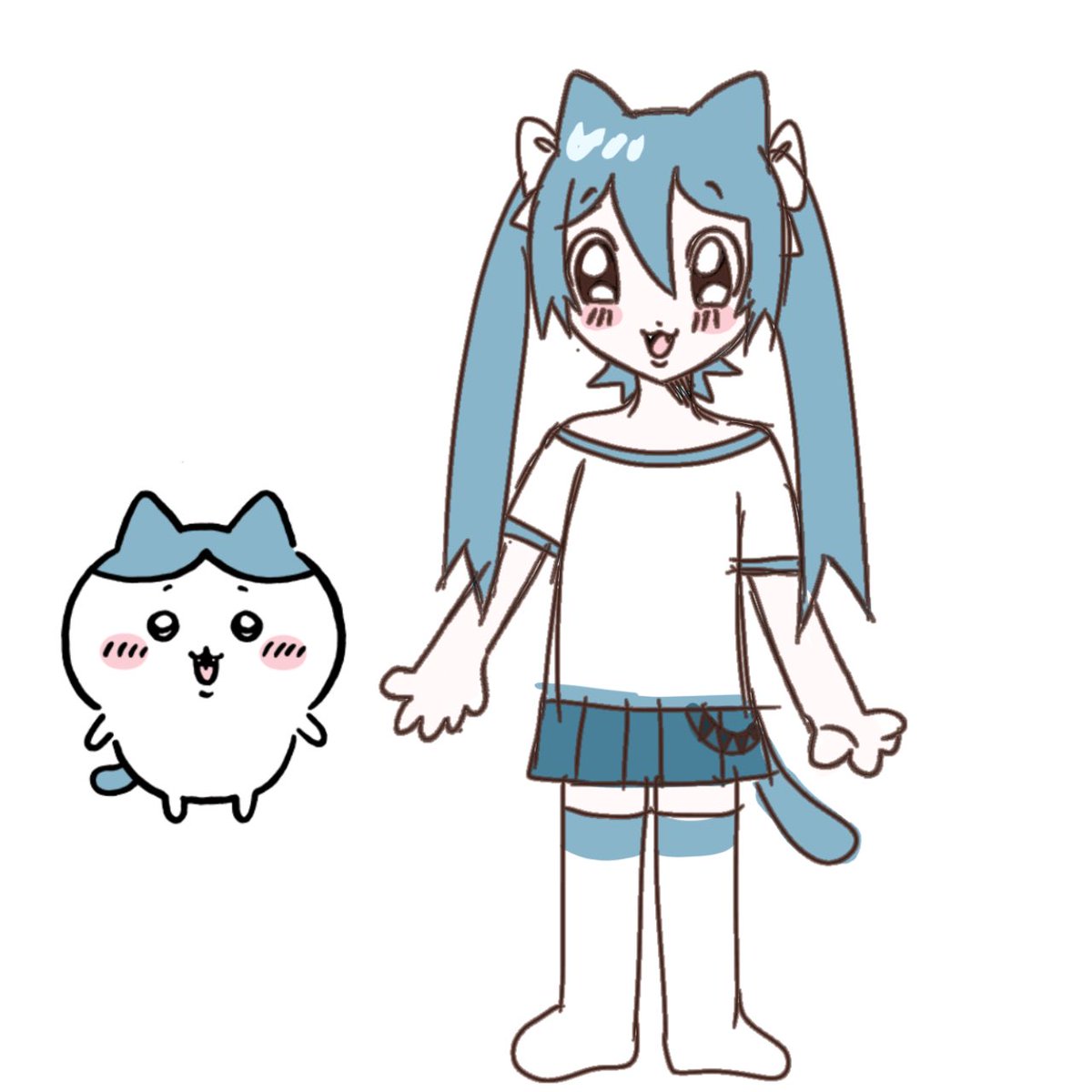 qua_qwack999's tweet image. My chiikawa gijinkas