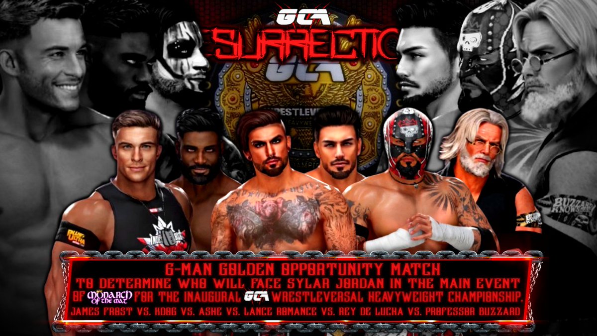 Global Creations Allianceโข (@gcawrestling2k) on Twitter photo ๐จ BREAKING ๐จ
WE HAVE OUR #GCARESURRECTION MAIN EVENT! ๐
Frost, KDOG, Ashe, Lance, <a href="/FenixOficial_/">โ๐๐ช ๐ป๐ ๐๐ฆ๐๐๐</a>, & Buzzard will compete for the chance to face our final Global Champion <a href="/BornThriller/">The Natural Born Thriller</a> at #GCAMonarchOfTheMat for the Inaugural GCA WrestleVersal Heavyweight Championship! ๐ฅ๐ฒ๐ ๐จ BREAKING ๐จ
WE HAVE OUR #GCARESURRECTION MAIN EVENT! ๐
Frost, KDOG, Ashe, Lance, <a href="/FenixOficial_/">โ๐๐ช ๐ป๐ ๐๐ฆ๐๐๐</a>, & Buzzard will compete for the chance to face our final Global Champion <a href="/BornThriller/">The Natural Born Thriller</a> at #GCAMonarchOfTheMat for the Inaugural GCA WrestleVersal Heavyweight Championship! ๐ฅ๐ฒ๐
