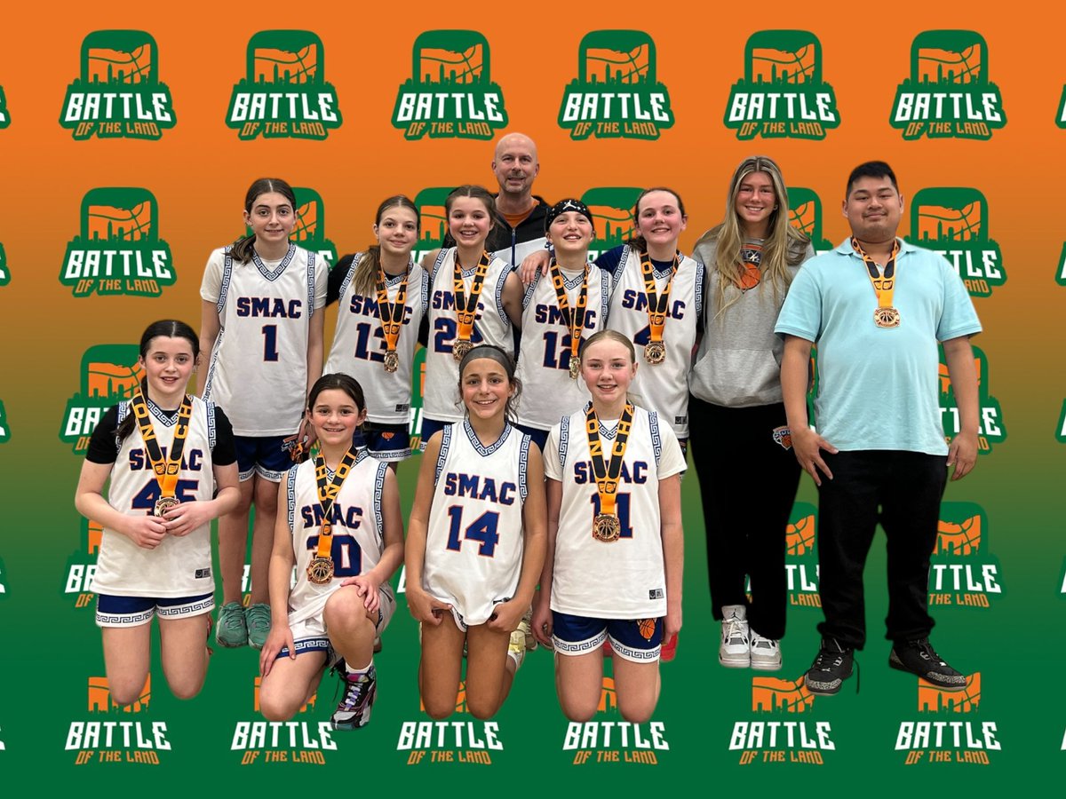 Battle of the Land, 5th-grade girls gold division champs, SMAC Believe! <a href="/SMACBasketball/">SMAC Basketball</a>