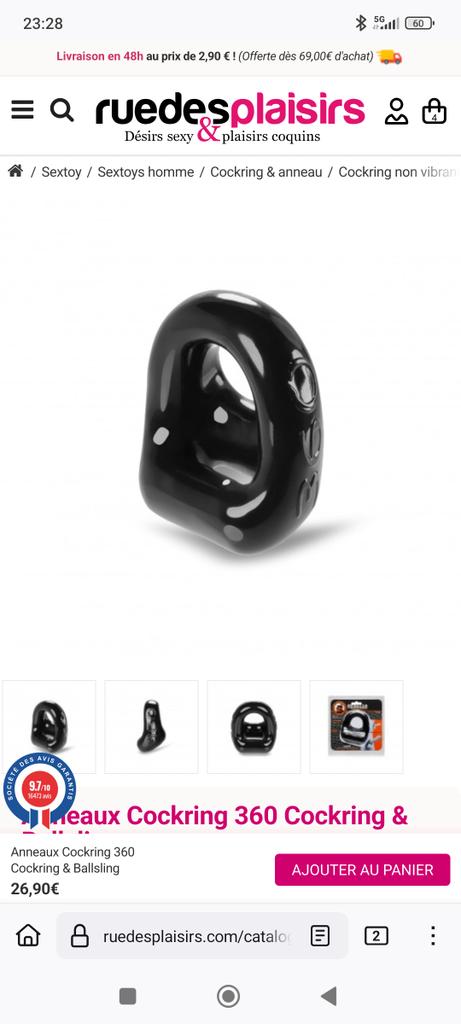 Effectivement c est une super marque et j adore leurs produits également @oxballs ! Au top >>> ruedesplaisirs.com/catalogue/sext…