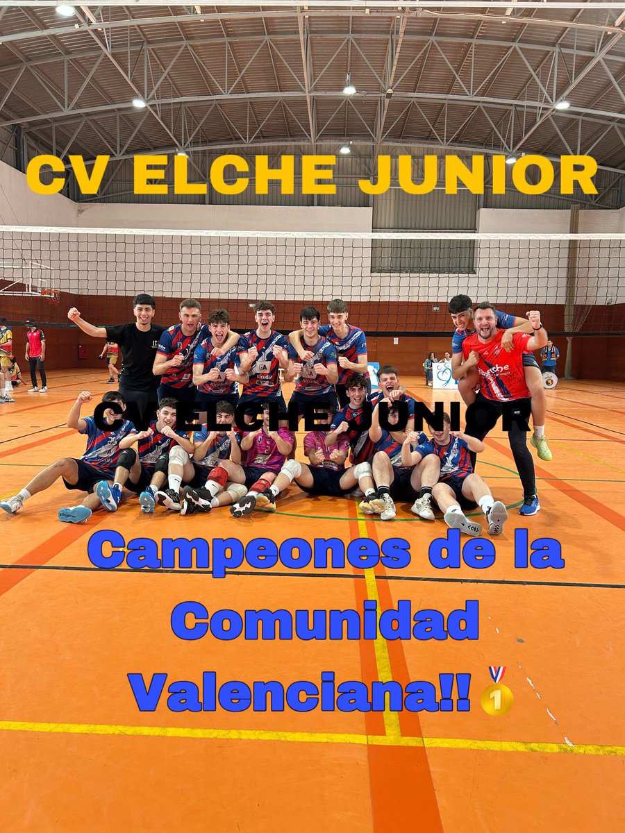 Nuestros chicos Campeones de la Comunidad Valenciana!💪🏼
El equipo Junior nos representará en el Campeonato de España 🇪🇸 que se celebrará del 14 al 18 de mayo en Almendralejo.
Enhorabuena!!🙌🏼🙌🏼