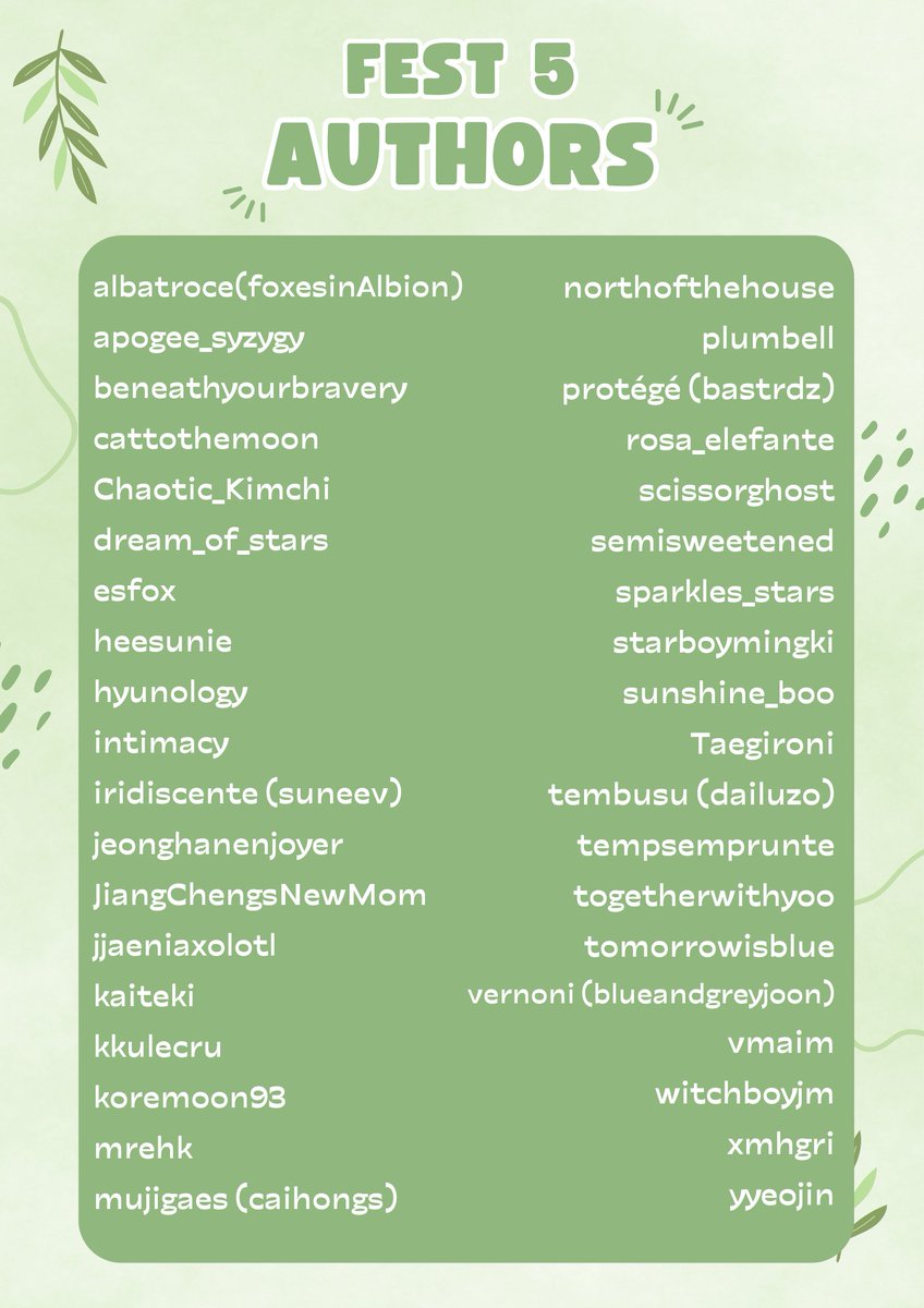 Author reveals will happen tomorrow at 10 am EDT! In the meantime, take a peek at who participated this round...👀