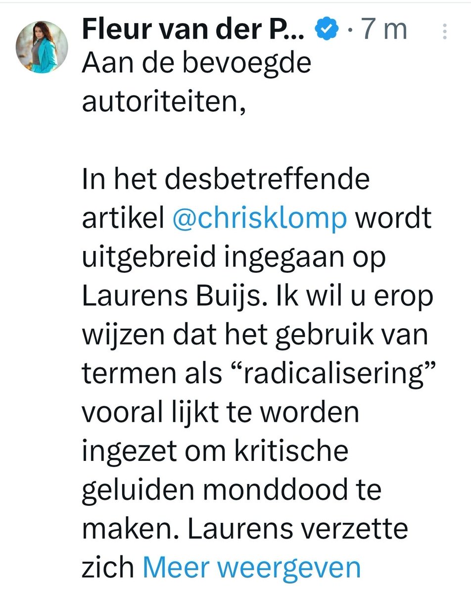 "Wraak zal vloeien."
Toe maar
Gesloten inrichting dan maar?
<a href="/chrisklomp/">Chris Klomp</a> <a href="/NDikkeboom/">Norbert Dikkeboom</a>