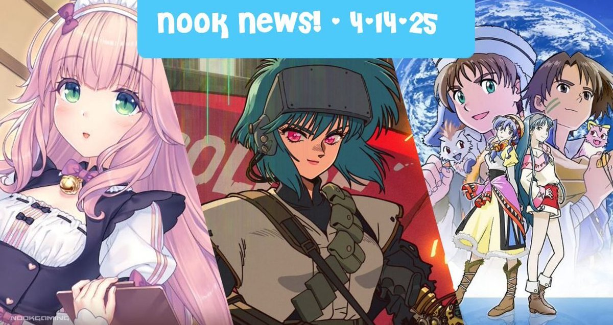 📰#NookNews is your weekly catchup for the best summary of #visualnovel, gaming, and #anime news updates

🔗Click for this week's news roundup: nookgaming.com/nook-news-4-14…