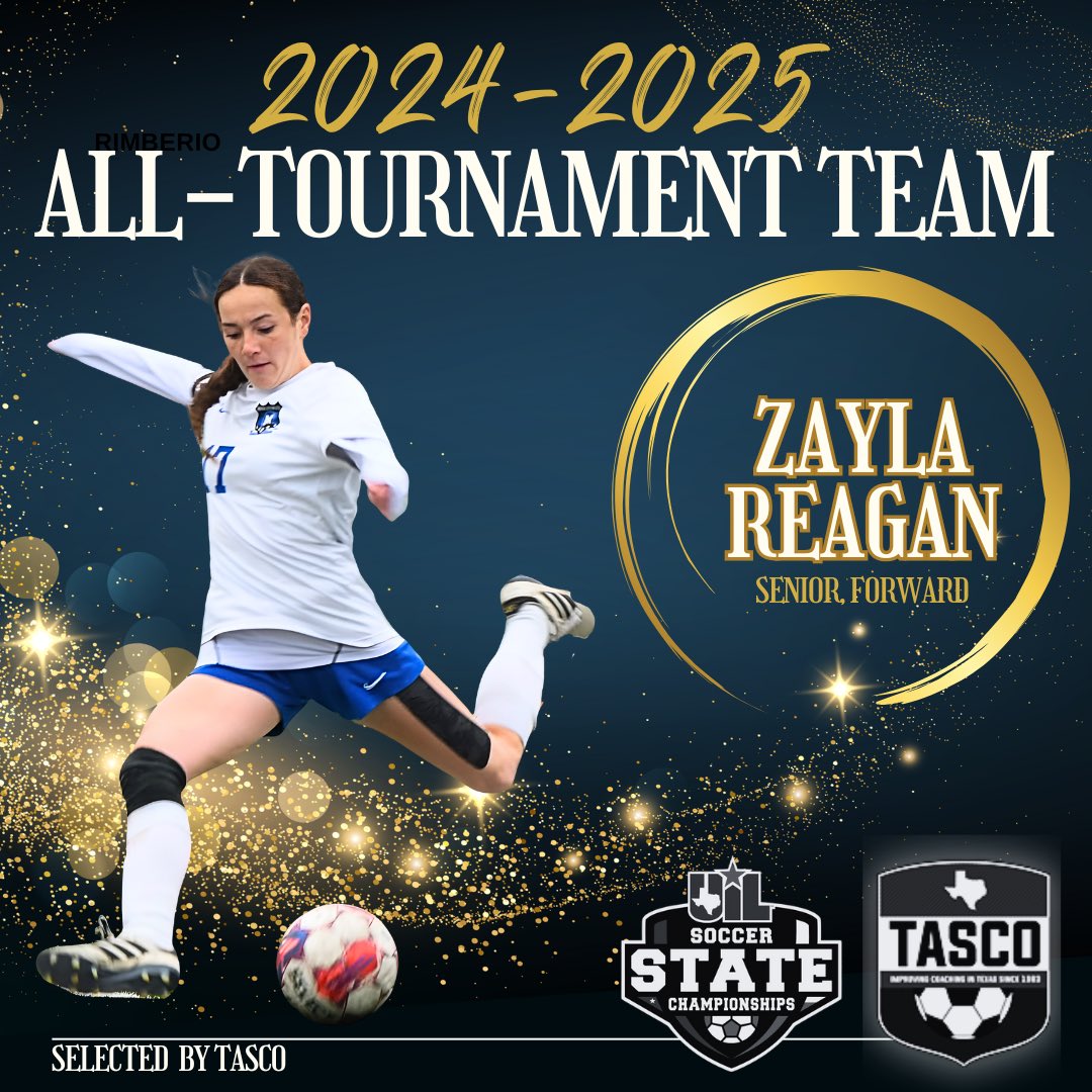 Midlothian High School Soccer (@mhssoccerbc) on Twitter photo Congratulations Zayla on being selected to the UIL State All-Tournament Team!
<a href="/17zaylareagan/">Zayla Reagan</a>
<a href="/MidlothianISD/">Midlothian ISD</a> <a href="/MHSPanthers/">Midlothian High School</a> <a href="/MISD_Athletics/">Midlothian ISD Athletics</a> <a href="/midlo_gsoccer/">MHS Girls Soccer</a> <a href="/uiltexas/">Texas UIL</a> <a href="/tascosoccer/">TASCO</a> Congratulations Zayla on being selected to the UIL State All-Tournament Team!
<a href="/17zaylareagan/">Zayla Reagan</a>
<a href="/MidlothianISD/">Midlothian ISD</a> <a href="/MHSPanthers/">Midlothian High School</a> <a href="/MISD_Athletics/">Midlothian ISD Athletics</a> <a href="/midlo_gsoccer/">MHS Girls Soccer</a> <a href="/uiltexas/">Texas UIL</a> <a href="/tascosoccer/">TASCO</a>