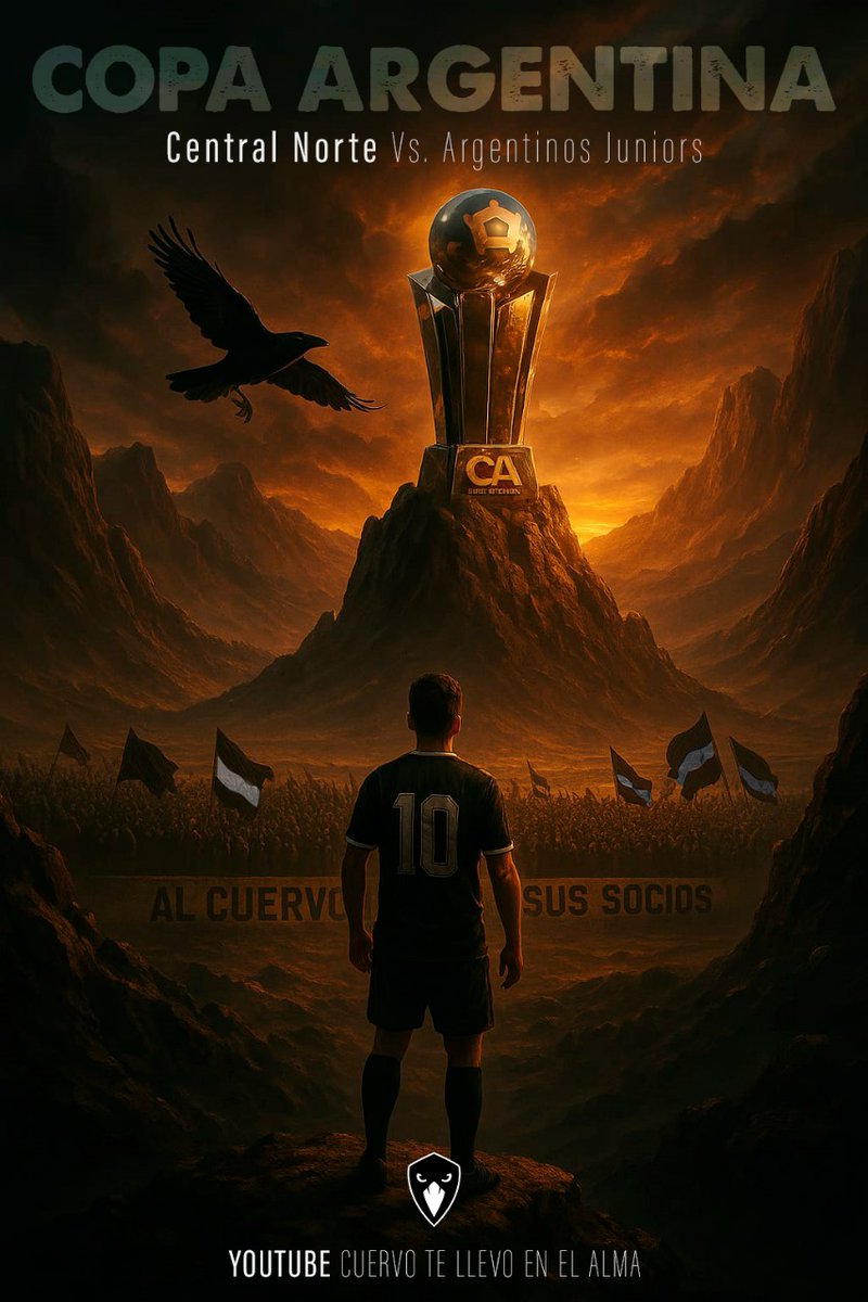 🏆 El cuervo viaja a Buenos Aires para disputar los 32avos de final de la Copa Argentina este miércoles 16 de abril para enfrentarse a Argentinos Juniors a partir de las 18:35 Hrs.

📱 Seguí el encuentro por nuestro canal de Youtube y suscribete 🙏🏻⬇️⬇️

youtube.com/@cuervotellevo…