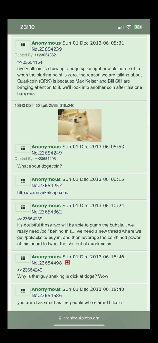 lowfloating's tweet photo. @moneylord #quarkcoin first ever created memecoin. Before $doge #dogecoin
Another 10.000x runner? Its history https://t.co/6DXU1gehFZ
