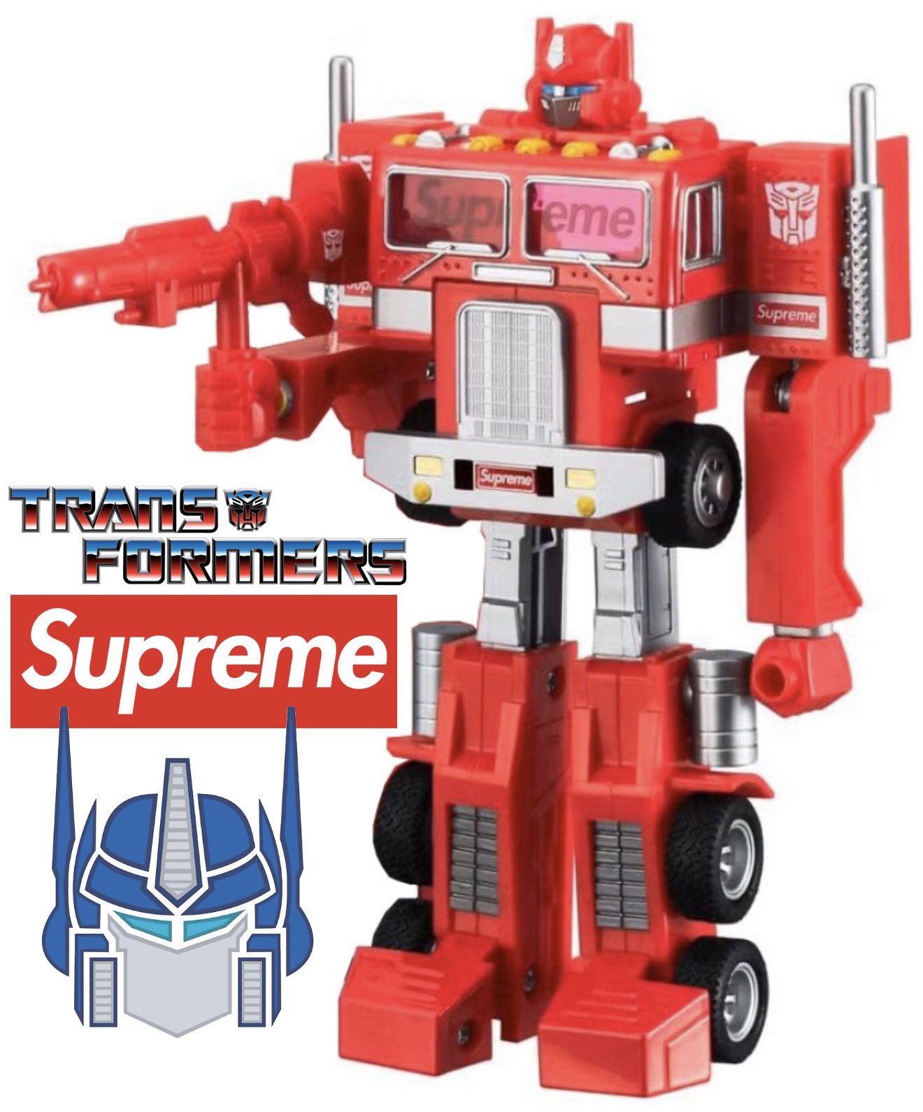 コミック・アニメ Supreme Transformers G1 Optimus Figure Supreme Transformers G1 Optimus Prime Figure Red - SS25 - US