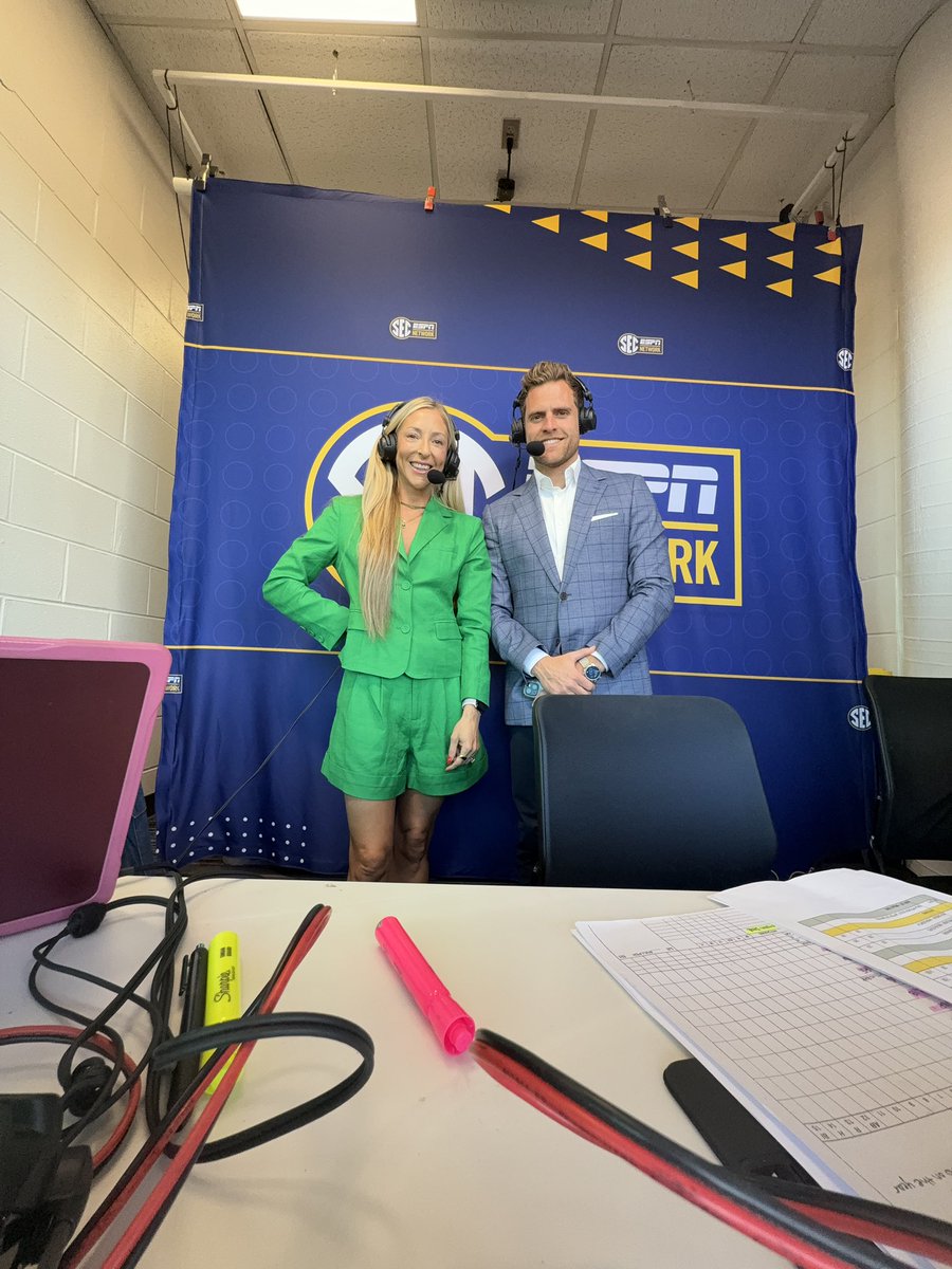 Amanda Scarborough (@ascarborough) on Twitter photo Game 1 was a dandy!
Game 2 coming up at 5CT on SEC Network - we’ll start on the app bc baseball is running long!
<a href="/OU_Softball/">Oklahoma Softball</a> at <a href="/AlabamaSB/">Alabama Softball</a> with <a href="/MattSchumacker_/">Matt Schumacker</a> Game 1 was a dandy!
Game 2 coming up at 5CT on SEC Network - we’ll start on the app bc baseball is running long!
<a href="/OU_Softball/">Oklahoma Softball</a> at <a href="/AlabamaSB/">Alabama Softball</a> with <a href="/MattSchumacker_/">Matt Schumacker</a>