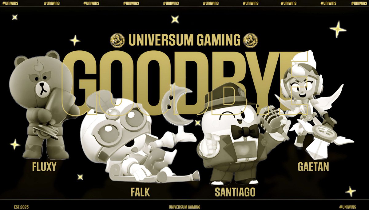 Unv can confirm our main roster will be leaving due to them splitting up

We thank them for their great gameplay and mentality which we could experience for under a year 

We wish them well in their futures ❤️