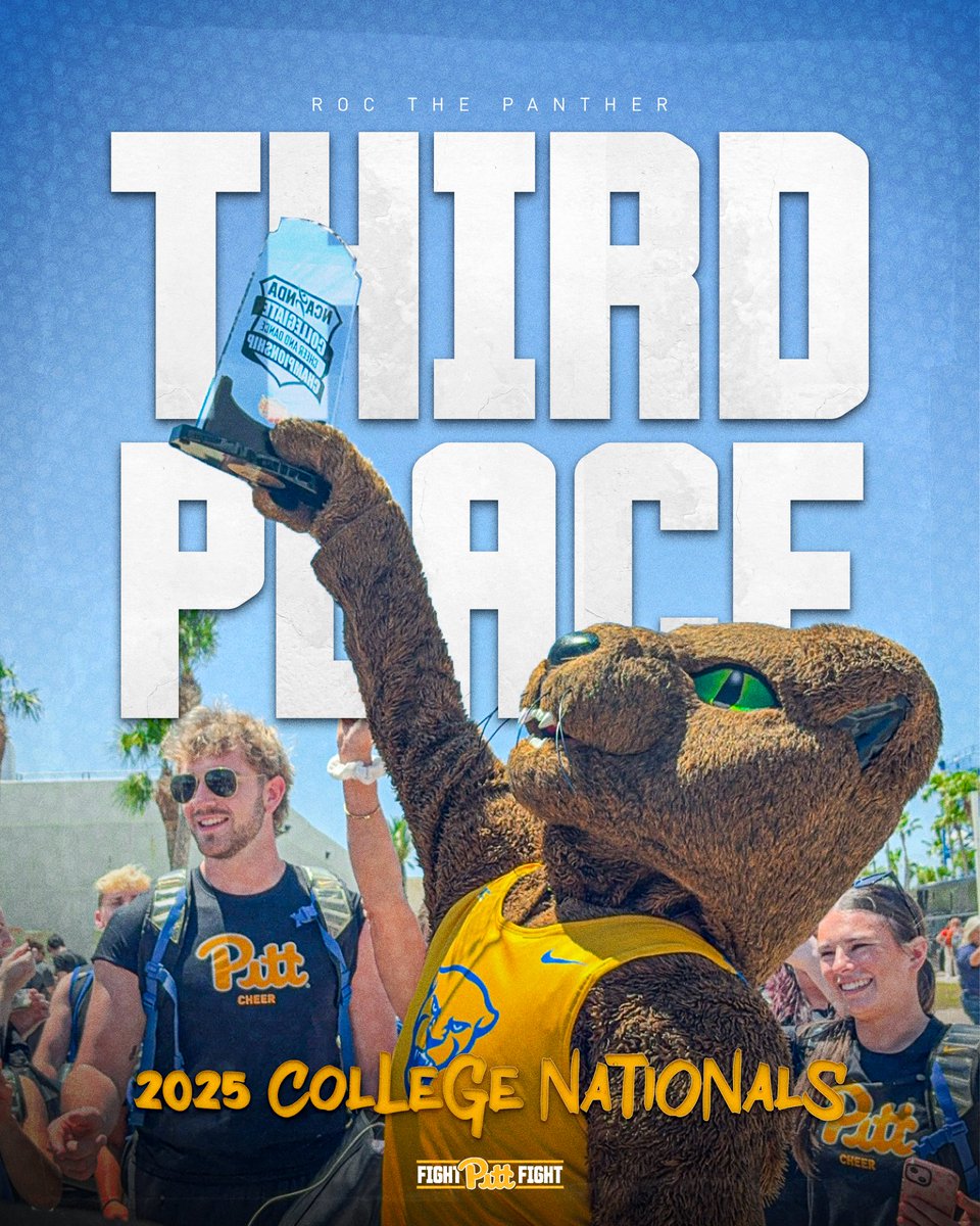 The baddest cat in the land 😼

Hail to <a href="/ROCthePanther/">ROC</a> for finishing third at nationals! 🔵🟡