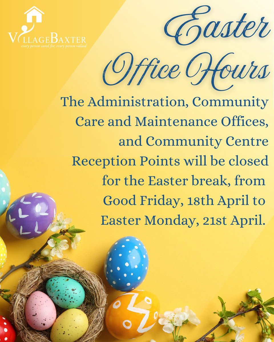 The Administration Offices and Reception Points will be closed for the Easter break: Friday, 18th April - Monday, 21st April.
Manor- 5971 6355
HomeCare- 0418 174 513 (urgent issues from existing clients only)
Village Nurses- 0408 591 263 (Independent Resident urgent issues only)