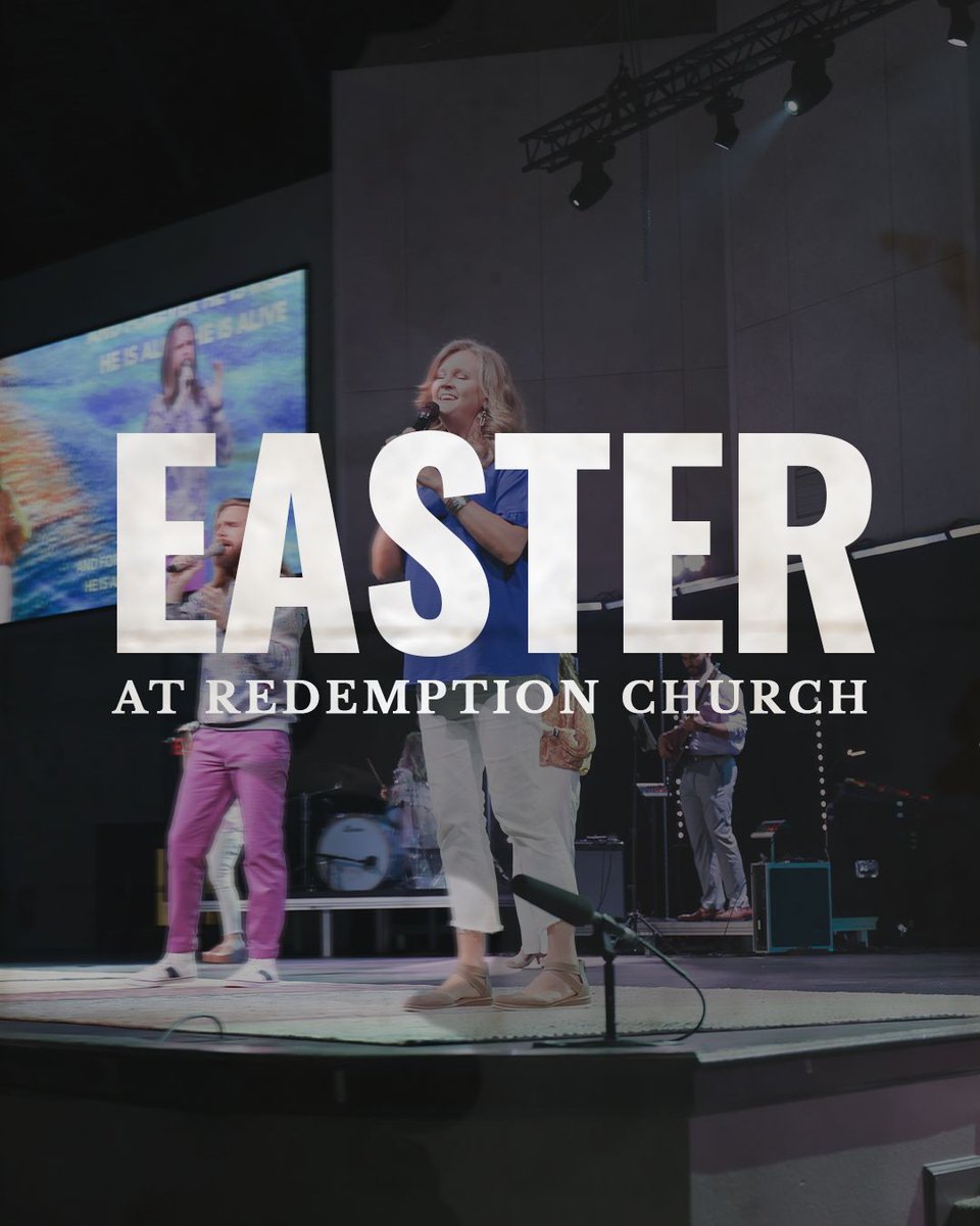 Join us for Easter at Redemption!

West Campus // 879 Snow Rd. Mobile, AL 36608
April 19th // 6:00PM
April 20th // 8:00AM, 9:30AM, 11:00AM

North Campus // 1251 Industrial Pkwy. Saraland, AL 36571
April 20th // 6:30AM, 8:00AM, 9:30AM, 11:00AM