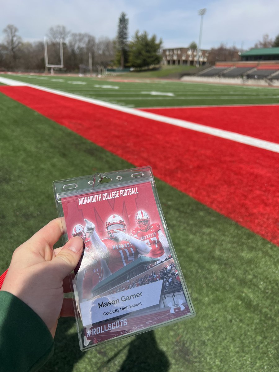 Mason Garner (@masong2524) on Twitter photo Had an awesome time at <a href="/RollScotsFB/">Monmouth College Football</a> spring day. Thank you <a href="/CoachN8Graham/">Nate Graham</a> for giving me the opportunity to come out!
<a href="/coalercoach/">Francis Loughran</a>
<a href="/consen4/">Cody Onsen</a>
<a href="/LongMatt77/">Matt Long</a> Had an awesome time at <a href="/RollScotsFB/">Monmouth College Football</a> spring day. Thank you <a href="/CoachN8Graham/">Nate Graham</a> for giving me the opportunity to come out!
<a href="/coalercoach/">Francis Loughran</a>
<a href="/consen4/">Cody Onsen</a>
<a href="/LongMatt77/">Matt Long</a>
