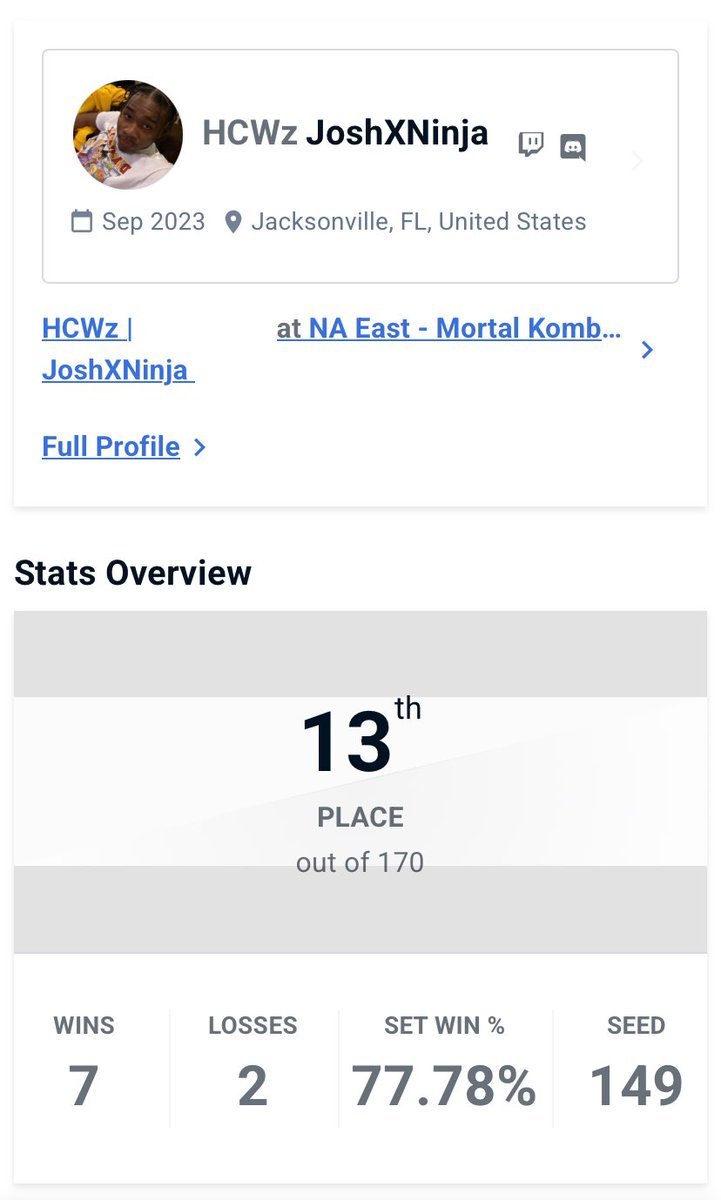 JoshXNinja's tweet image. Iβm so so so SOOOOOOOOO PROUD OF MYSELF i went tf off i wish everyone couldβve seen how crazy i went and as this being my first pro komp and it being the most stacked region i did so good π . buff quan chi !!!!! ! ( iβm not on a team hopefully i will be soon π )