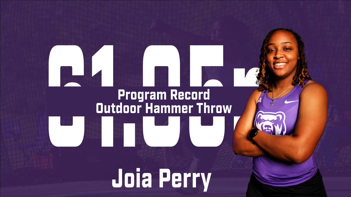 Joia Perry doing Joia Perry things, setting new marks in the hammer throw (61.05m) and discus (43.34m)