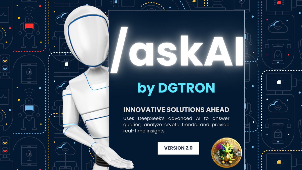 OfficialDGTRON's tweet photo. Well done team. $DGTRON's /askAI is successfully deployed v2.0

release notes:
Up-to-date Deepseek Model
OpenAI library added
Header and payloads updated to increase security
Content types defaulted to "enhanced_question"

Thanks, team.
#AIMemes #AImemecoin #OM $OM #MANTRA #DYOR