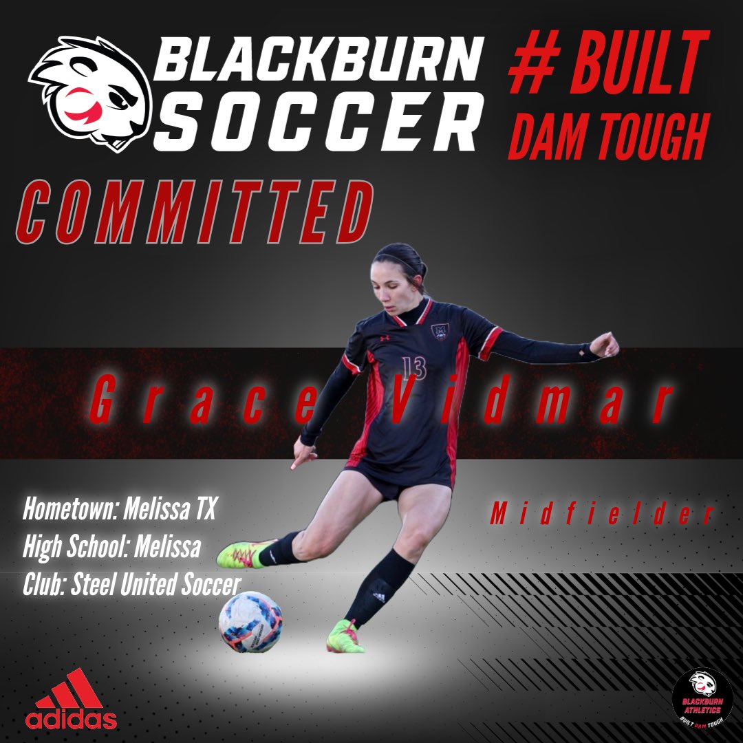 Grace Vidmar 
Melissa TX HS/Club: Steel United 
Offensive Player &amp; Newcomer/Year
2x All District &amp; Team Leading Scorer
4x Varsity starter
Bi-District, Area, Regional, Dallas Cup Champ
Feed Starving Human Corp, Salvation Army, Homeless Shelter, PALS Aid, FCA Member, FC Cards Camp