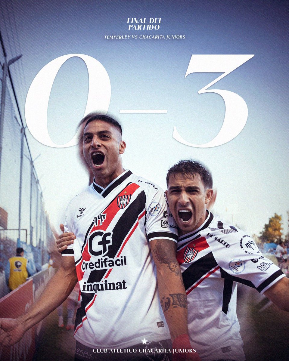 GAAANOOOOOOOOOO CHACARITAAAAAAAAAAAAAAAAAAAAA 🇾🇪🇾🇪🇾🇪🇾🇪🇾🇪🇾🇪🇾🇪🇾🇪🇾🇪🇾🇪🇾🇪

#Temperley 0-3 #Chacarita

⚽️ Hernán Rivero
⚽️ Victor Figueroa (2)

#ElOrgulloDeSerFunebrero🎩