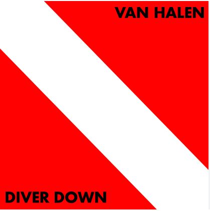 OldSchool80s's tweet photo. April 14, 1982: Van Halen released their 5th studio album, Diver Down. #80s https://t.co/CiznfOyxRp