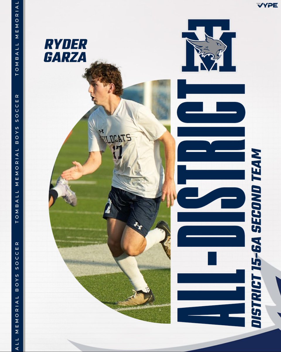 Congratulations to Ryder Garza on his selection to District 15-6A 2nd Team.
Ryder played with passion and a will to do what his team needed. Ryder had 4 goals and 3 assists on the year!