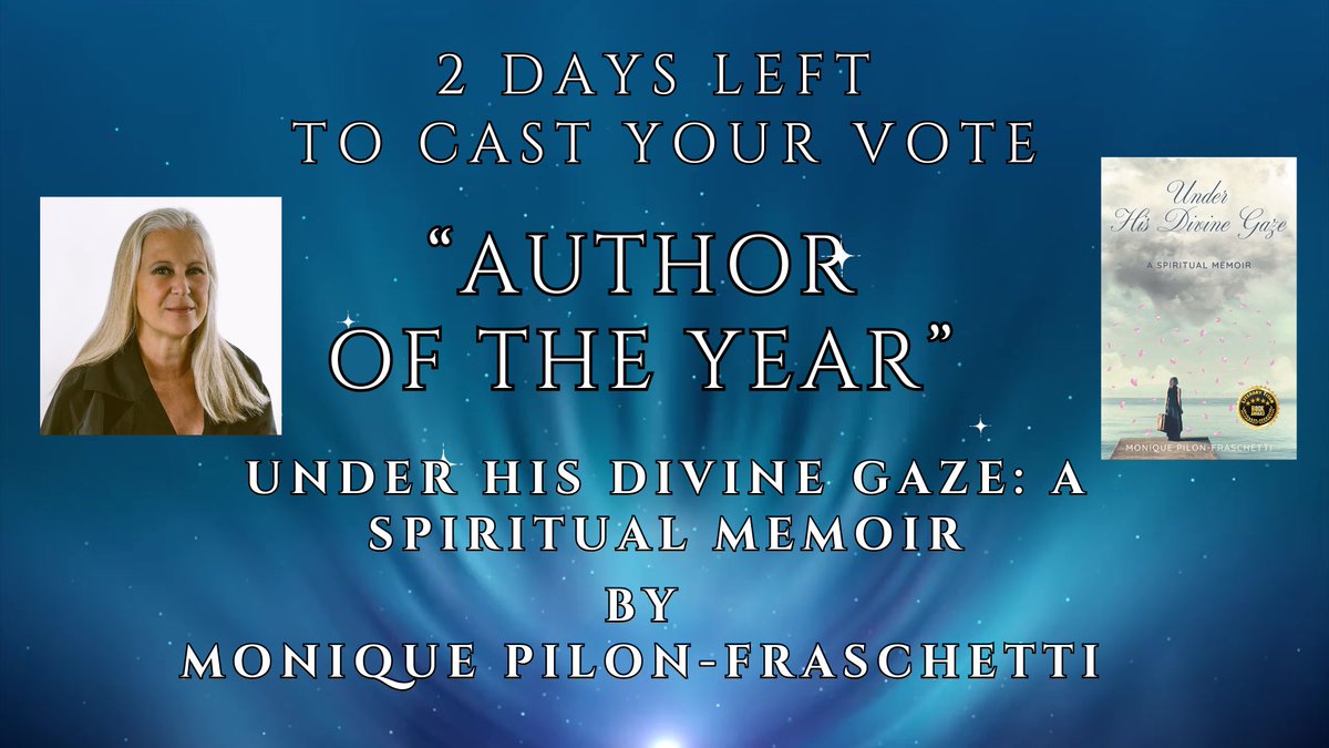 MoniquePilonF's tweet photo. The clock is clicking! 2 days left to vote for me. My #SpiritualMemoir has made an impact on my #readers #IBA #supportindieauthor #faith #saints #miracles #Hollywood #redcarpet https://t.co/sIqSyIyk2D
