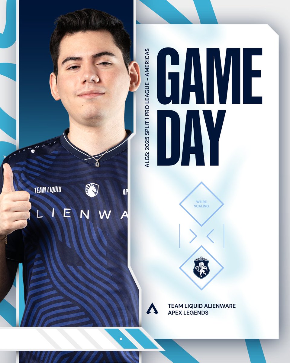 We are LIVE 🔴 with ALGS Split 1, Week 2 👍

Tune in for more top-tier Apex from the goats themselves 👍 Watch our team:

🐐 twitch.tv/jaguares1 
🐐 twitch.tv/neazul_
🐐 twitch.tv/kurevvv
📺 twitch.tv/playapex

#LetsGoLiquid | #ALGS | #TeamLiquid25 👍