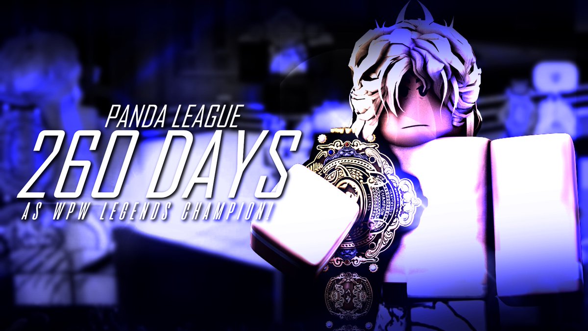 WPW_RBLX's tweet photo. 260+ DAYS AS CHAMPION!
@cobywhitefan57 has dominated through the legends championship division for 260+ days & it doesn’t look like he’ll be slowing down anytime soon!
Every challenger has fallen — but the reign isn’t over yet. Who’s got what it takes to break the streak?
#WPW https://t.co/NT04vcGxyO