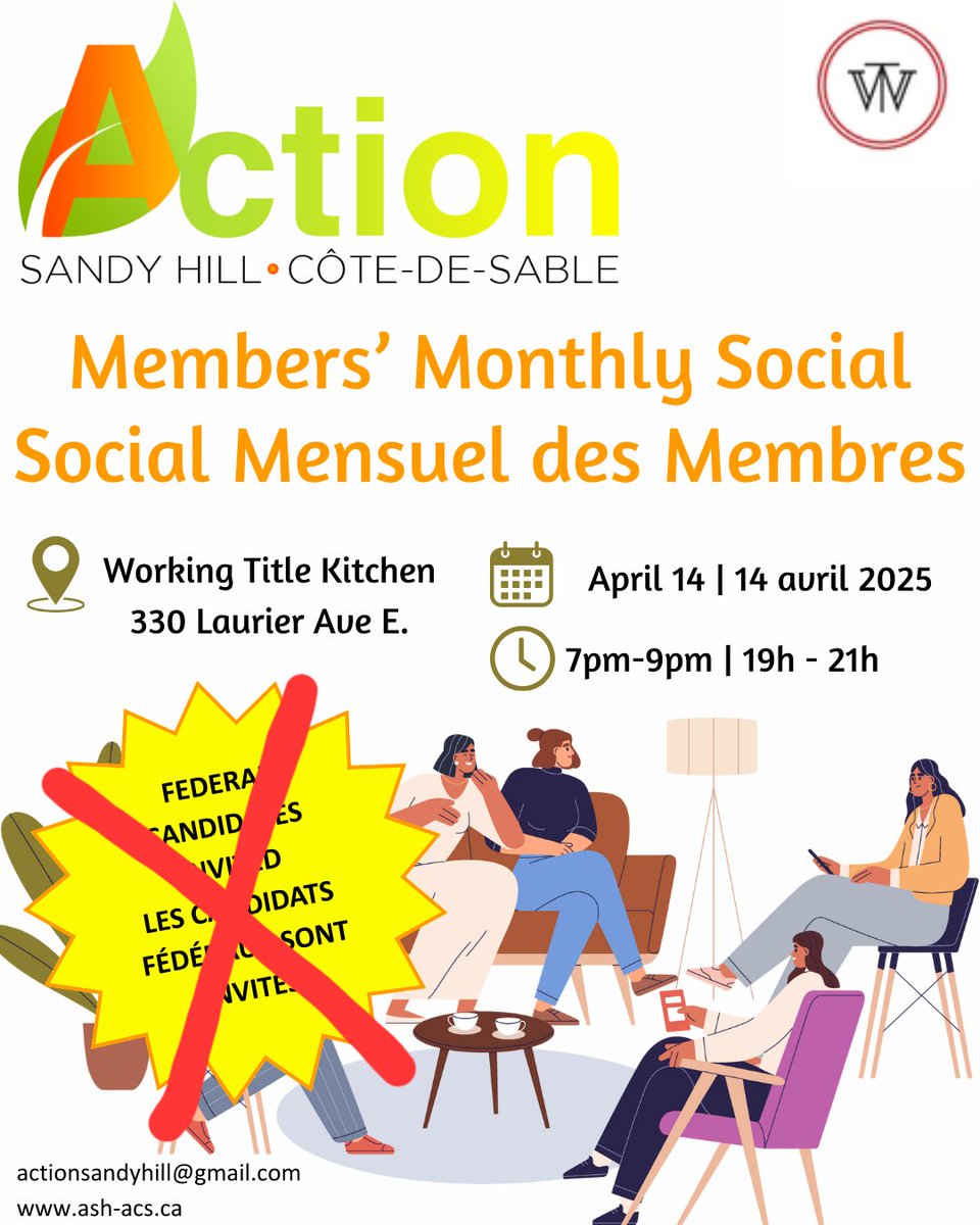 An important meeting with the Social Planning Council of Ottawa was re-scheduled and now conflicts with ASH's monthly membership meeting. ASH will move forward with our monthly meeting as usual, but if you're still looking to meet the candidates please take a look at <a href="/SPCOttawa/">Social Planning Council of Ottawa</a>