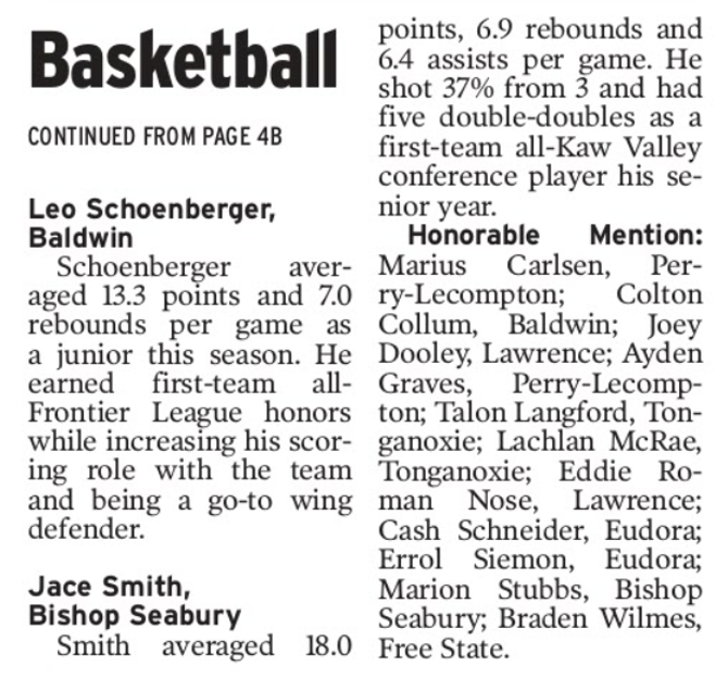Chase Honarvar (@bigchase_33) on Twitter photo So honored to have been named Lawrence Journal World All-Area Player of the Year. Thank you <a href="/david_rodish/">David Rodish</a> & <a href="/HenryGreenstein/">Henry Greenstein</a> for the recongnition and support this year. Love seeing my guys <a href="/Boogie__Smith/">Jace Smith</a> & <a href="/jacehoffman18/">Jace Hoffman</a> get on the All-Area Team as well. Thank you <a href="/LJWpreps/">Journal-World HS</a> So honored to have been named Lawrence Journal World All-Area Player of the Year. Thank you <a href="/david_rodish/">David Rodish</a> & <a href="/HenryGreenstein/">Henry Greenstein</a> for the recongnition and support this year. Love seeing my guys <a href="/Boogie__Smith/">Jace Smith</a> & <a href="/jacehoffman18/">Jace Hoffman</a> get on the All-Area Team as well. Thank you <a href="/LJWpreps/">Journal-World HS</a>