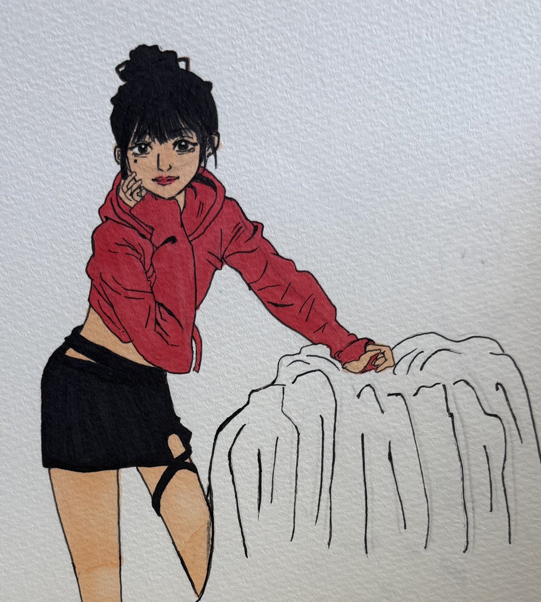 riri20210703's tweet photo. TWICEのナヨン姉さん描いてみた!
#art
#illustration
#artistsonTwitter
#イラスト #アート
#絵描きさんと繋がりたい #描いてみた
#手描き
#イラストレーション
#絵描きさんフォロバ100
#TWICE
#ナヨン
#アナログ
#NAYEON
#HareHare https://t.co/xylipVrqP6