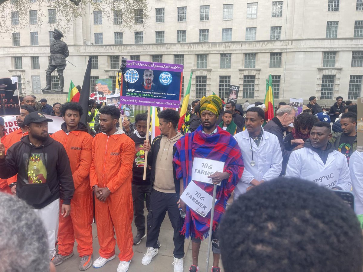 Today, the streets of London echoed with the voices of Amhara demonstrators speaking for a people enduring hell in silence. A genocide is unfolding in Ethiopia under the Oromo-led regime. The world must open its eyes. Stand with Amhara. Millions of lives are at stake. <a href="/BBCWorld/">BBC News (World)</a>