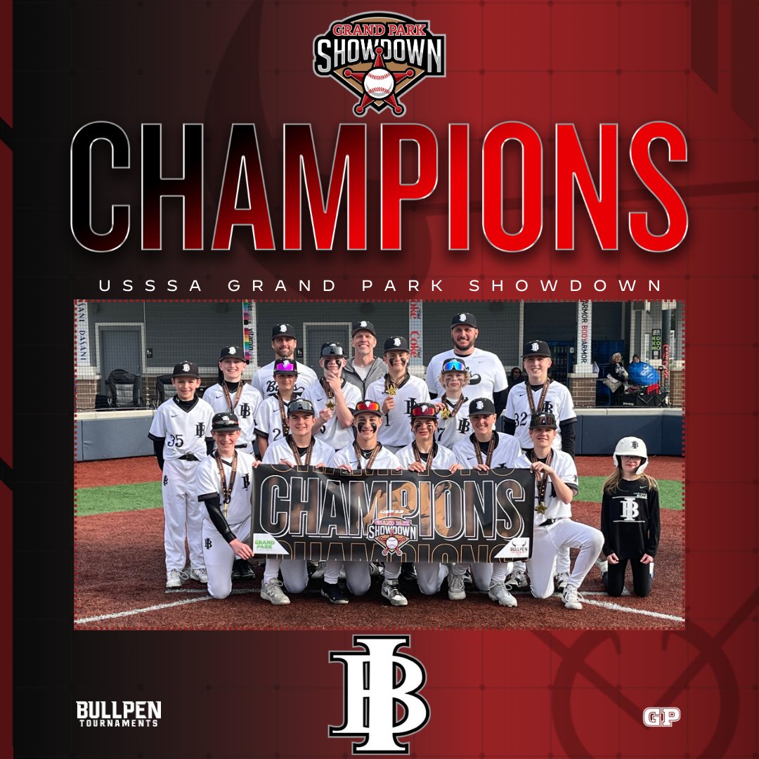 🥇 Congratulations to the 13u Open CHAMPIONS of the USSSA Grand Park Showdown, Indiana Bulls White!🥇

#WhereBaseballMatters