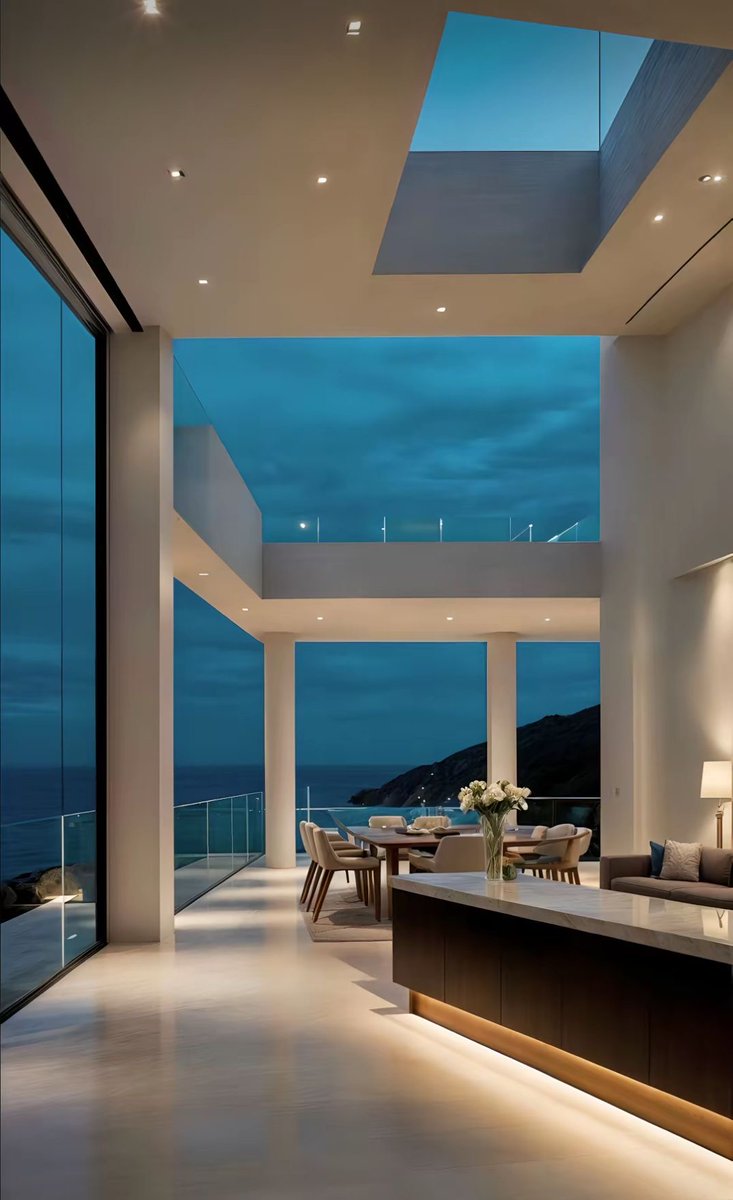 HOUSEPORN___'s tweet image. Villa interior.