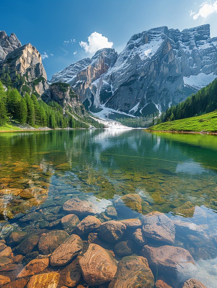 Lake in northern Greece