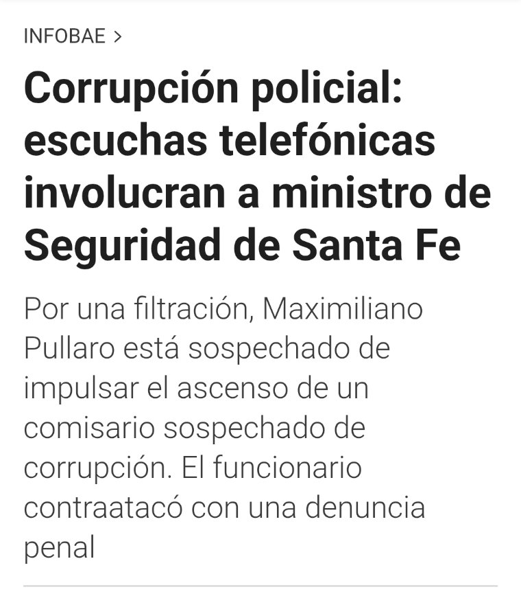 argensherlock's tweet photo. Vergüenza del voto en Santa Fé, gana una elección un tipo que le voló la cabeza a otro, que tiene escuchas por narcotráfico, que fue ministro de seguridad en los peores años del narcotráfico. 

Vergüenza que hayan votado a Pullaro https://t.co/OnkYtIMtDv