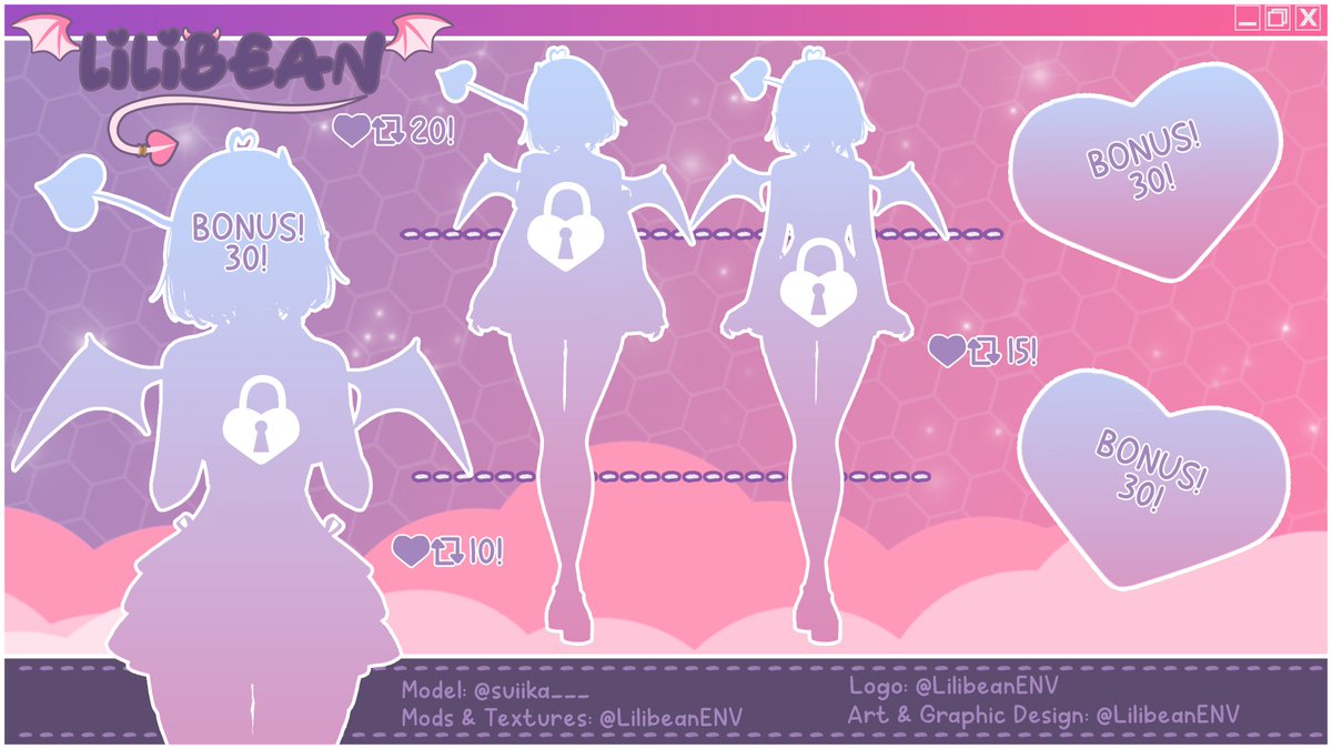 UNLOCK THIS CHARACTER! 
Can you help unlock me? Your interactions will go a long way in showing off my brand new model!
10 🩷🔁 - bottom 1/3
15 🩷🔁 - middle 1/3
20🩷🔁 - top 1/3
30🩷🔁 - closeups and bonus image!
!50!🩷🔁 - unlocks bonus outfits!!!
deadline is April 21, 2025!