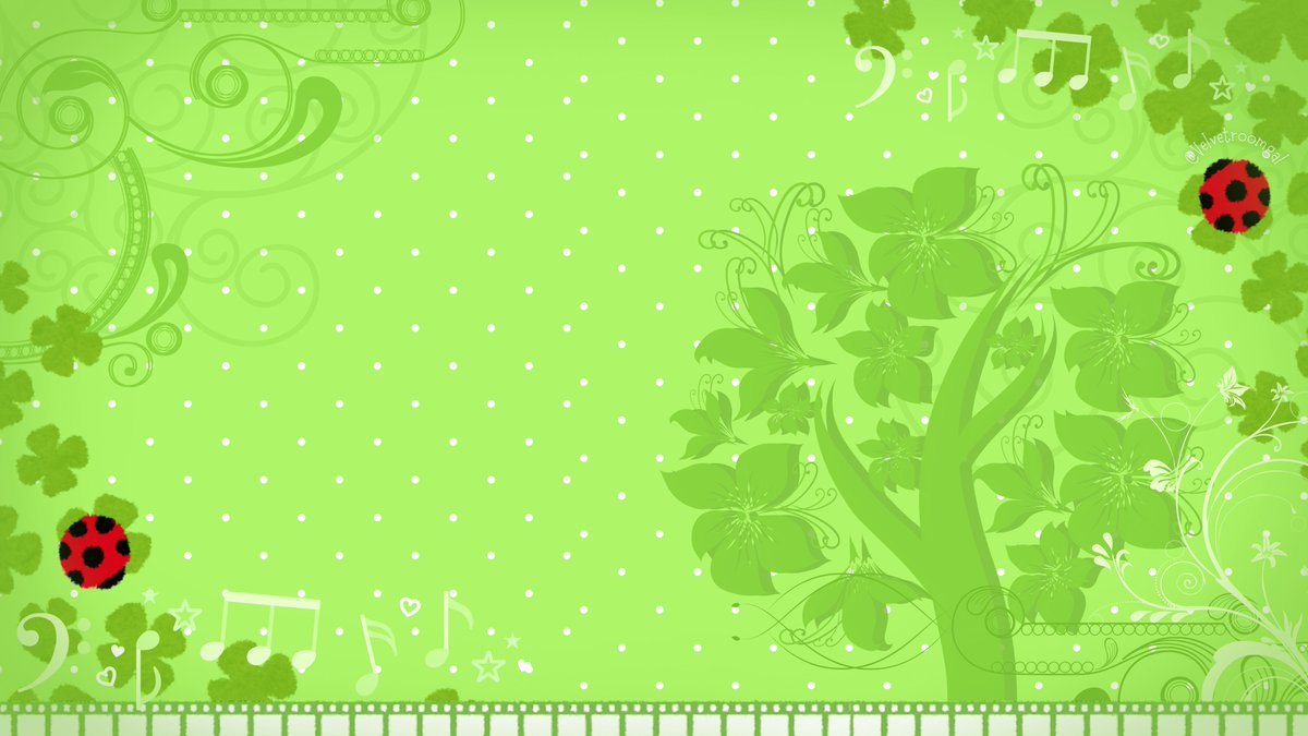 Velvetroomgal's tweet image. SWEET CLOVER 🍀🎶⭐ [Desktop And Phone Wallpapers]