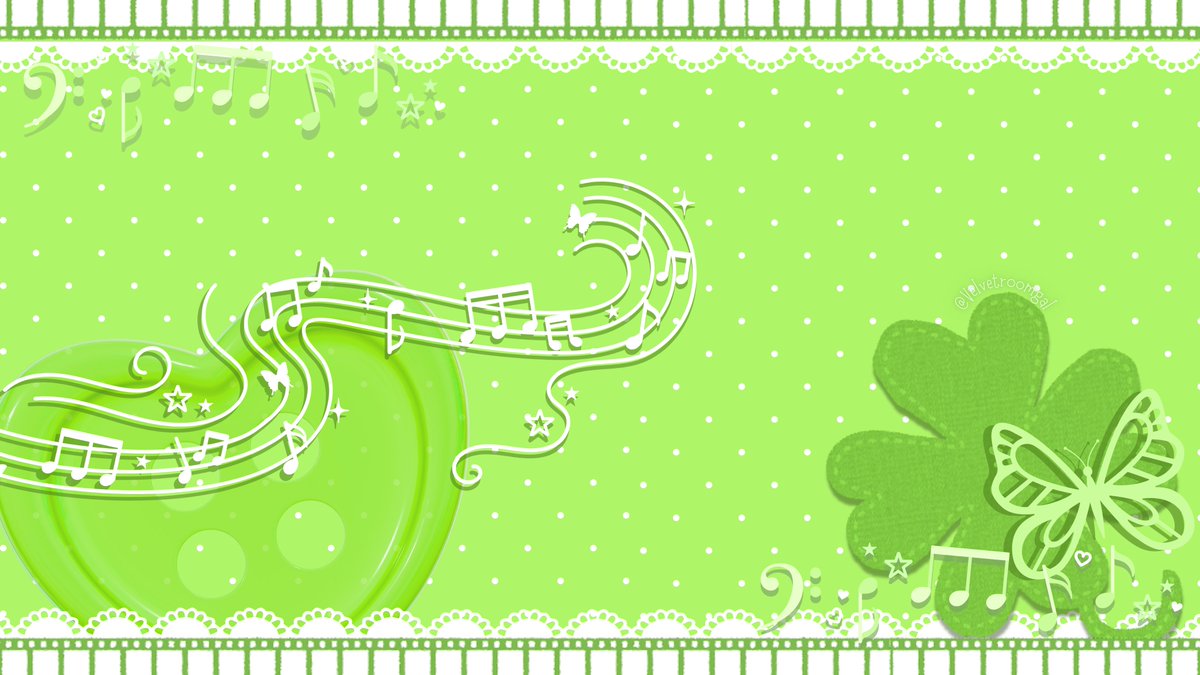 Velvetroomgal's tweet image. SWEET CLOVER 🍀🎶⭐ [Desktop And Phone Wallpapers]