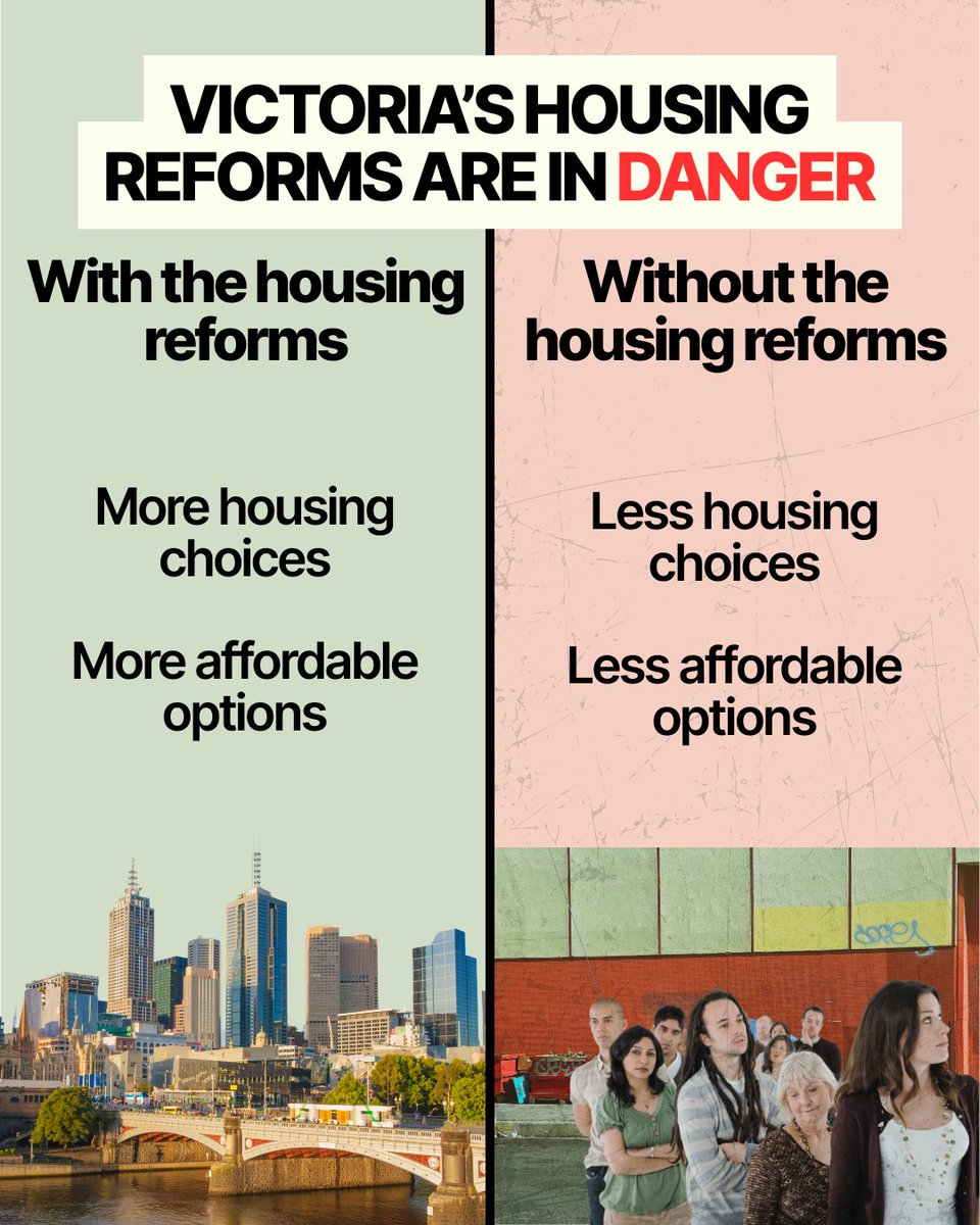yimbymelbourne's tweet image. 🚨 BREAKING: Victoria's nation-leading housing reforms are at risk. An inquiry has been convened to build the support to KILL the reforms.