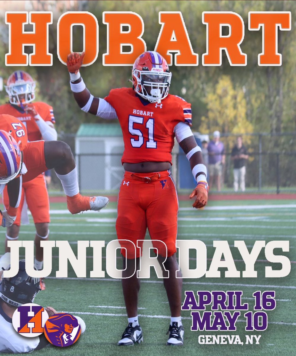 Thank you for the junior day invite <a href="/Coach_Will7/">Coach Williams</a> <a href="/HobartFootball/">Hobart Football</a> #football