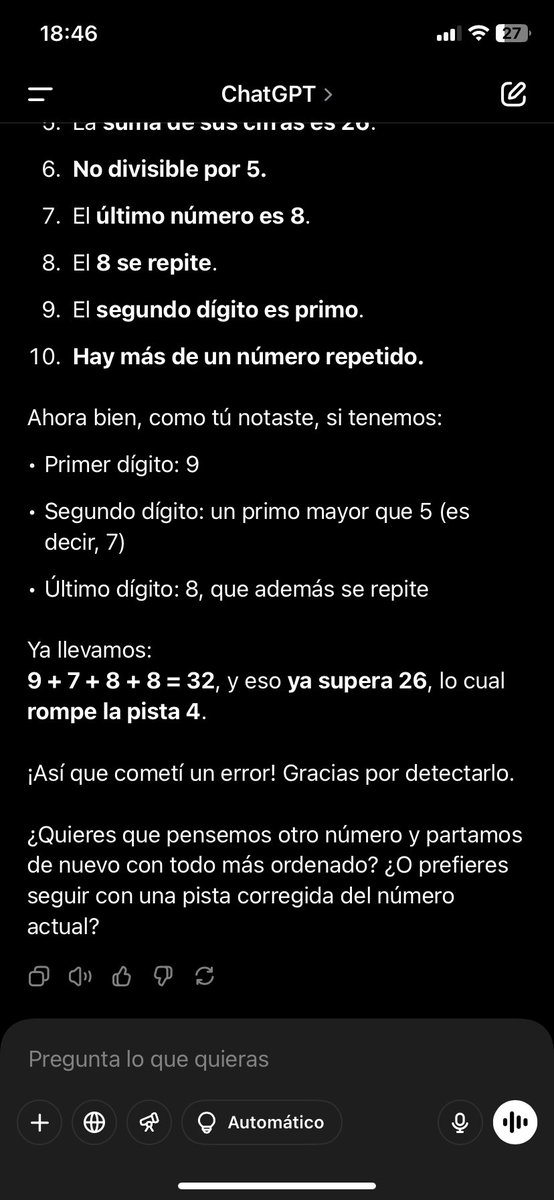 Anthonymonte's tweet photo. #ChatGPT no es infalible, El cerebro Humano siempre es mejor..! 

#chatgpt4o #Matematica #IA https://t.co/6yTVR93Sg1