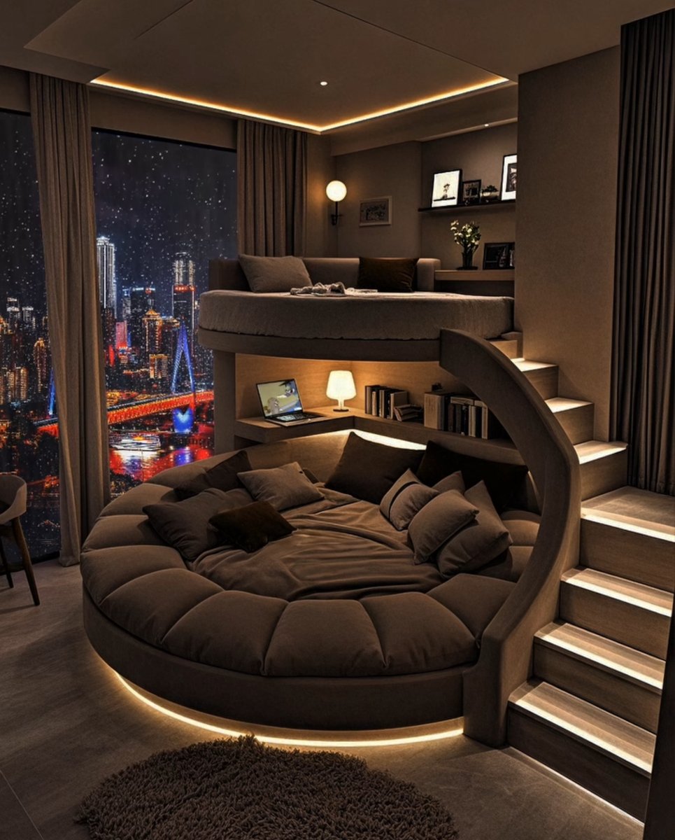 HOUSEPORN___'s tweet photo. Bedroom goal. https://t.co/EDnPvijNhv