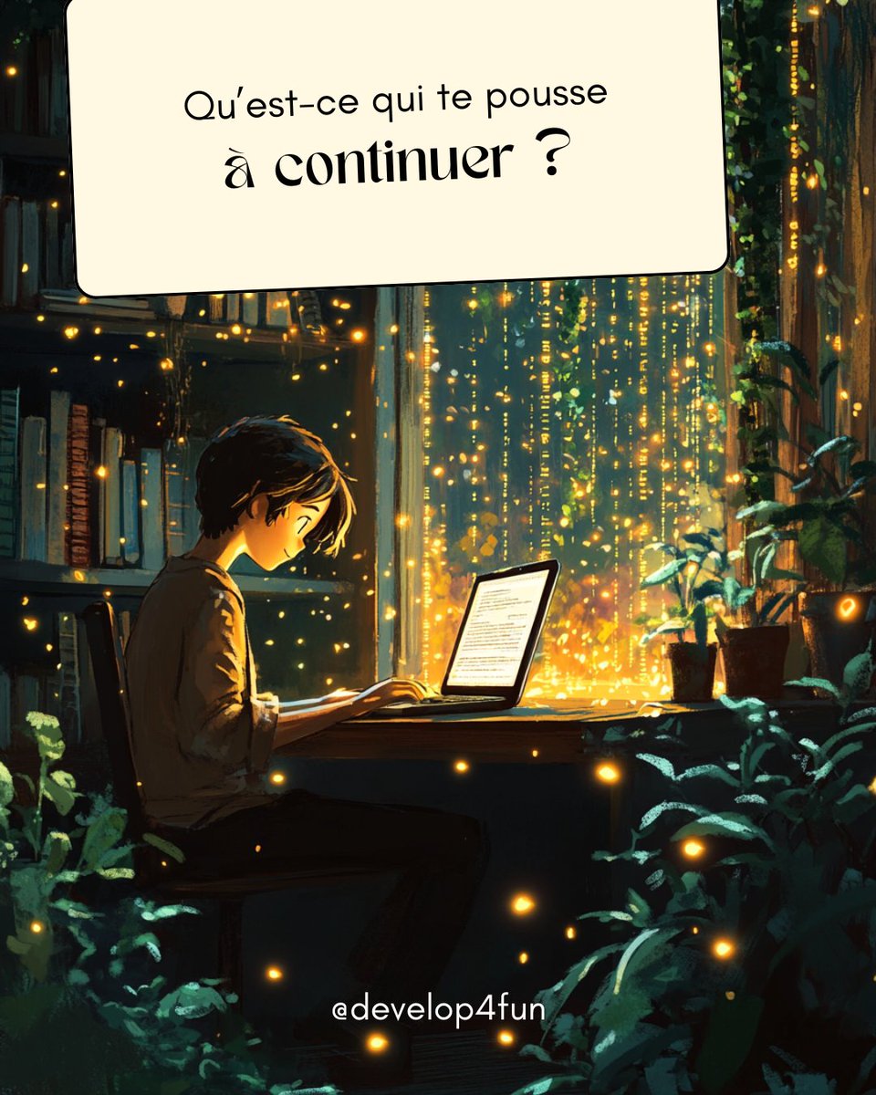 itamdestudio's tweet image. 🇫🇷💬 Qu’est-ce qui te pousse à continuer quand tout semble bloqué ?
Dans le #web, dans le #gamedev, ou dans la vie… parfois, le code te résiste.
Mais il y a toujours une raison de continuer.
👉💬👇

#DevMotivation #CommunautéDev #CodingLife #NeRienLâcher #LundiInspiration