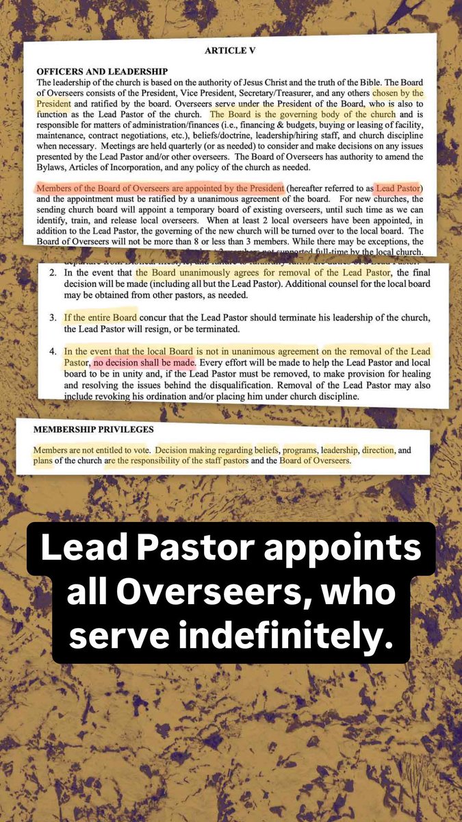 LeavingNetwork's tweet photo. KNOW BEFORE YOU SIGN: 
Vida Springs Church (Gainesville, Florida) rewrites bylaws, gives Ranvestel full control

https://t.co/9dydXaSNvq https://t.co/ANIdU79UzR