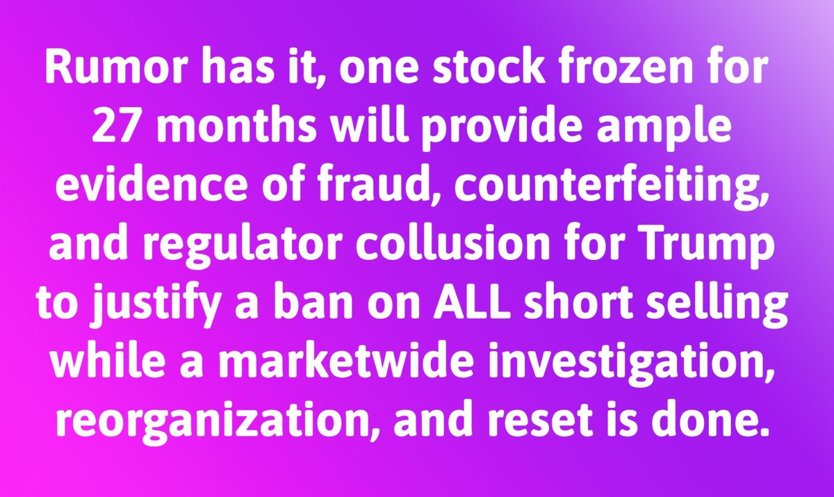 JamessemaJ51927's tweet photo. @teddy69bunny @BiggHowie23 @OgSpaceJam22 @Q2024694202 Only 4 trading days this week, perhaps leading to an unexpected gift/news on Good Friday. #BanShortSelling https://t.co/xINqnenhKk
