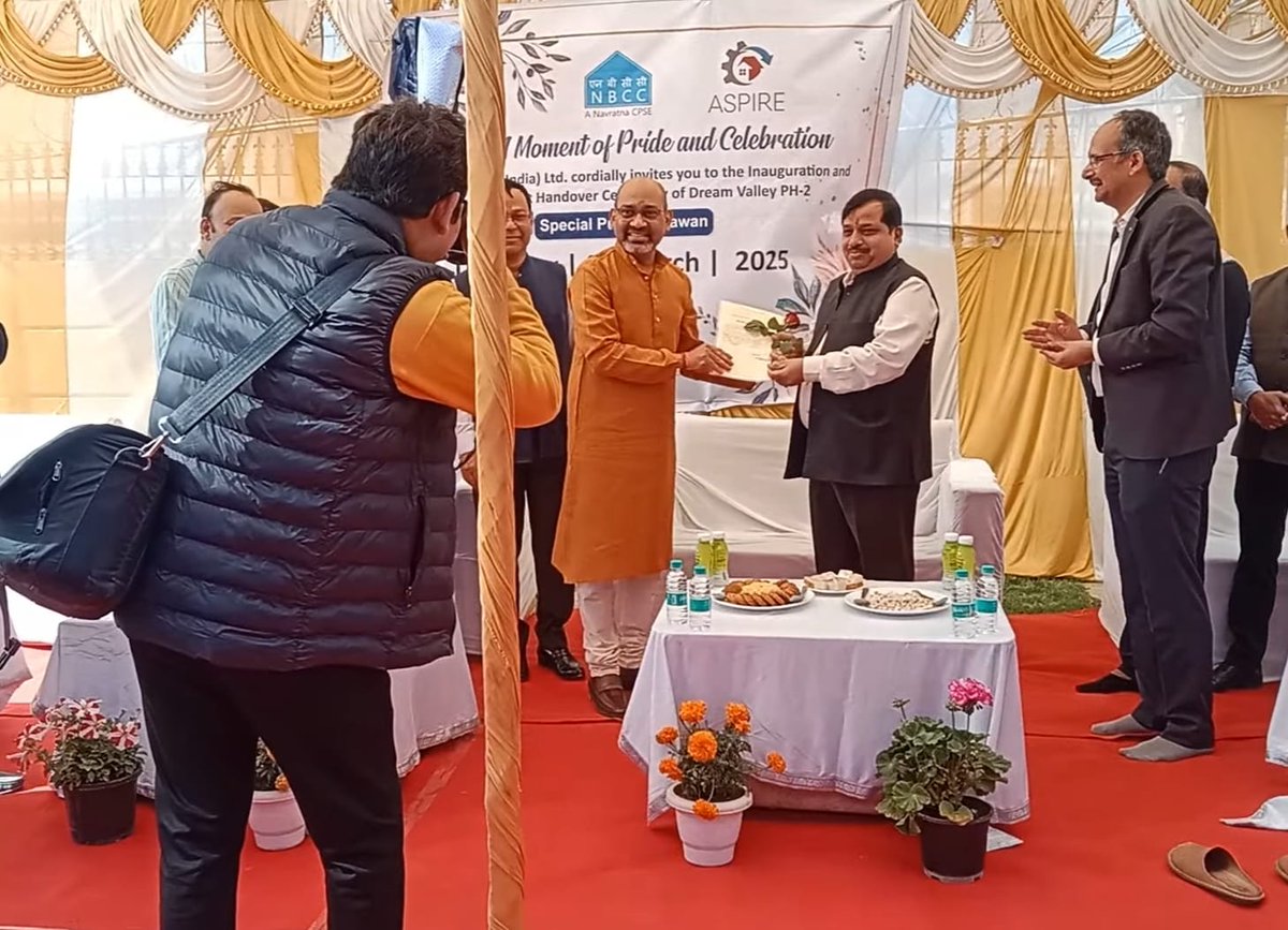 NBCC Defies Court Receiver Orders, Misleads Amrapali Dream Valley Buyers

On 06.03.2025, NBCC CMD Shri K.P. Mahadevaswamy staged a grand "Flat Handover Ceremony" with banners, inviting Amrapali Dream Valley Phase 2 High Rise buyers to receive flats after a 15-year wait. However,