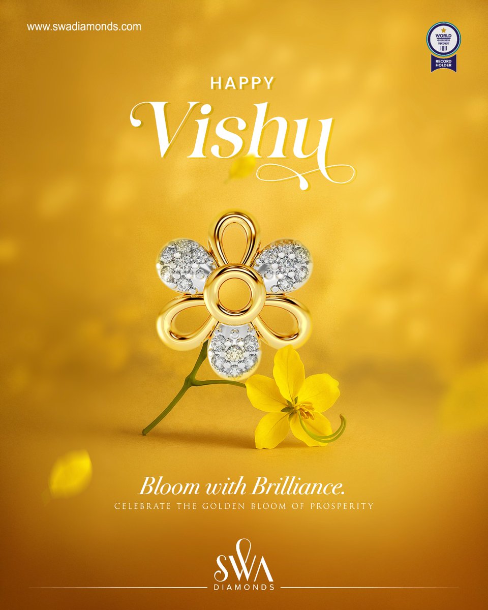 SwaDiamonds's tweet photo. ✨ 𝐇𝐚𝐩𝐩𝐲 𝐕𝐢𝐬𝐡𝐮! ✨🌼
𝙰𝚜 𝚝𝚑𝚎 𝚐𝚘𝚕𝚍𝚎𝚗 𝚔𝚊𝚗𝚒 𝚕𝚒𝚐𝚑𝚝𝚜 𝚞𝚙 𝚢𝚘𝚞𝚛 𝚑𝚘𝚖𝚎, 𝚕𝚎𝚝 𝚝𝚑𝚒𝚜 𝚅𝚒𝚜𝚑𝚞 𝚋𝚛𝚒𝚗𝚐 𝚢𝚘𝚞 𝚗𝚎𝚠 𝚋𝚎𝚐𝚒𝚗𝚗𝚒𝚗𝚐𝚜, 𝚜𝚙𝚊𝚛𝚔𝚕𝚒𝚗𝚐 𝚖𝚘𝚖𝚎𝚗𝚝𝚜, 𝚊𝚗𝚍 𝚝𝚒𝚖𝚎𝚕𝚎𝚜𝚜 𝚋𝚎𝚊𝚞𝚝𝚢.💛 

#HappyVishu #SwaDiamonds #VishuVibes #GoldenBeginnings #FestiveSparkle #Kerala #lulumallbengaluru #phoenixmallofasiabengaluru #phoenixmarketcitychennai #lulumalllucknow #lulumallhyderabad #lulumallthiruvananthapuram #hilitemallcalicut #forummallkochi